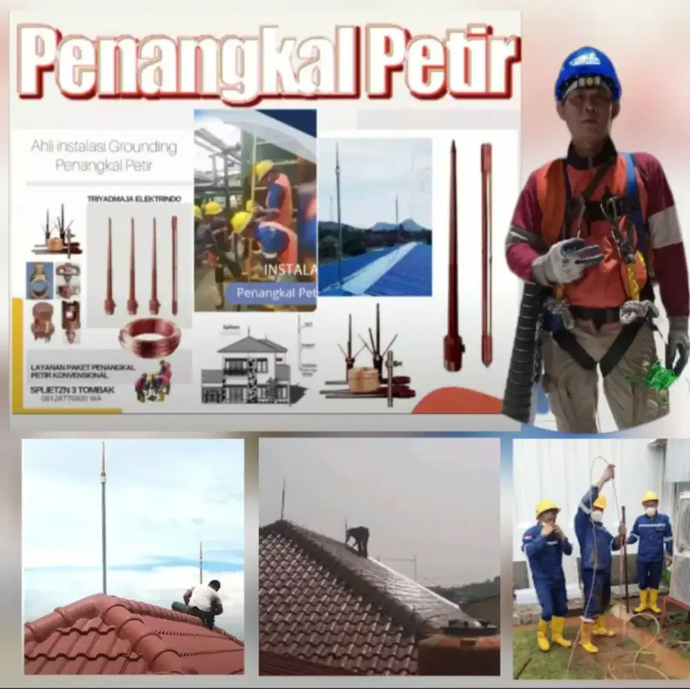 Ahli jasa pasang penangkal petir dan grounding mesin
