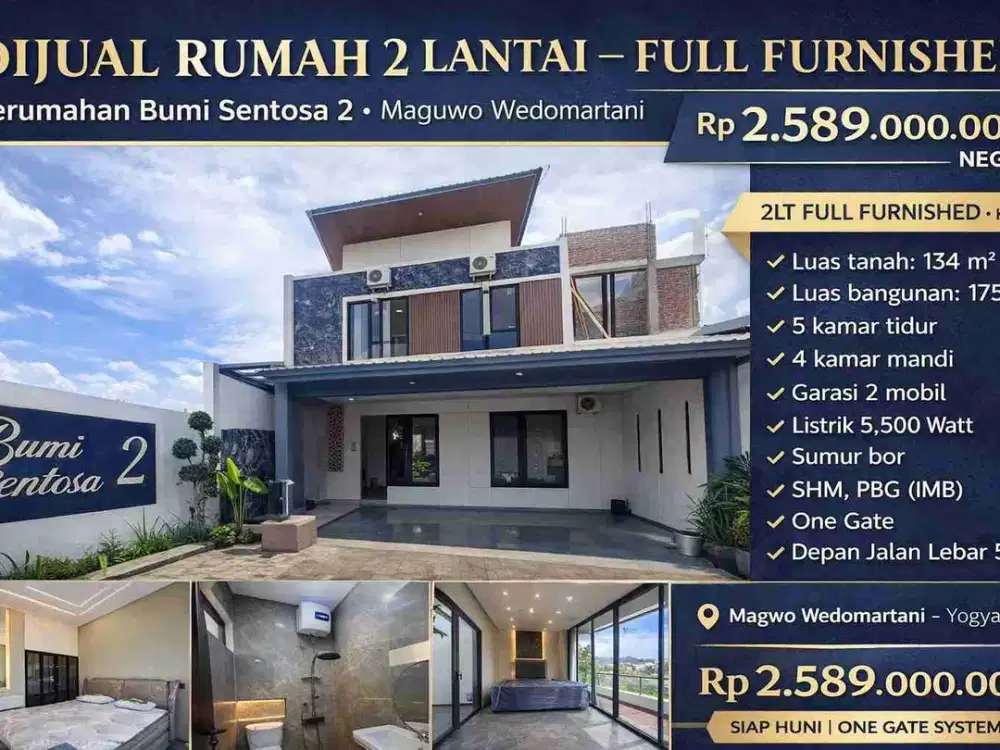 Rumah Baru 2 Lantai Full Furnished – Bumi Sentosa 2 Maguwo