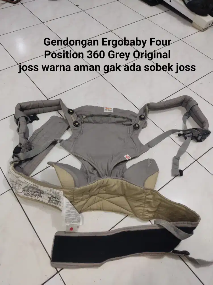 Gendongan Ergobaby Four Position 360 Grey Original joss 91% asli no kw