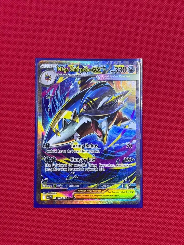 Pokemon Card Mega Sharpedo ex SAR Kobaran Biru