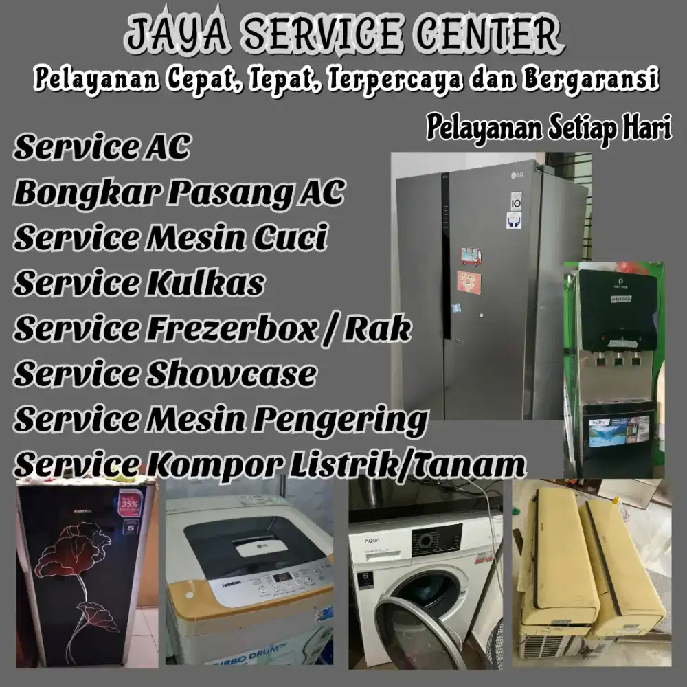Service Mesin Cuci Kulkas Servis AC Bongkar Pasang AC Frezer Surabaya