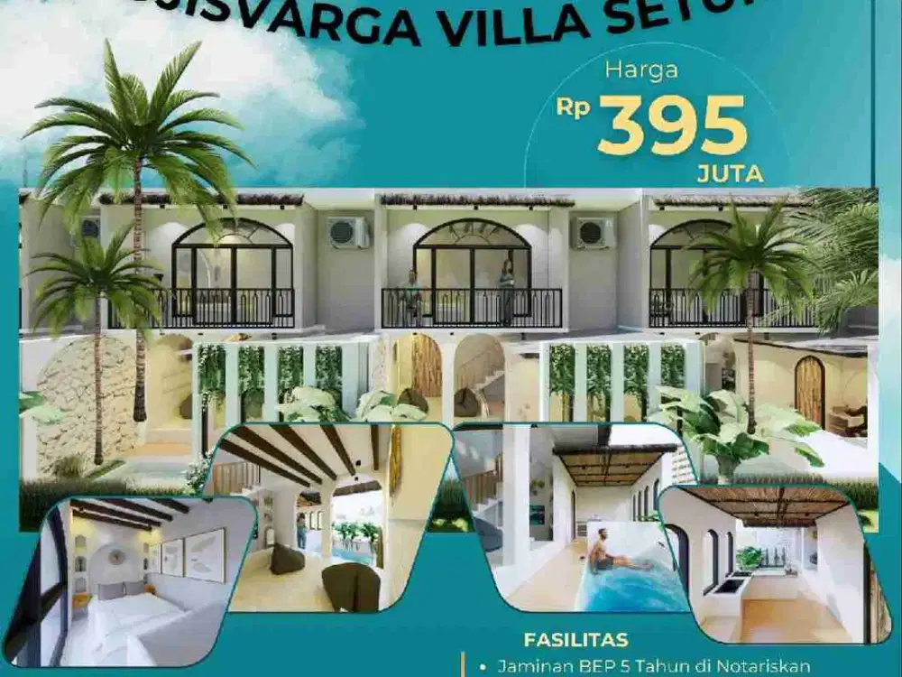 VILLA CANTIK PRIVATE POOL PALING STRATEGIS LOKASI DI SETURAN