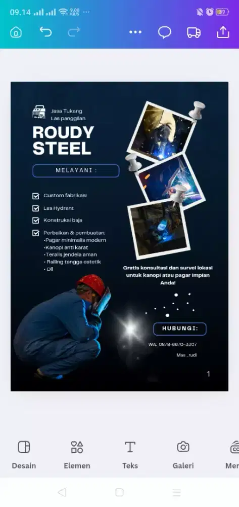 Jasa tukang las panggilan