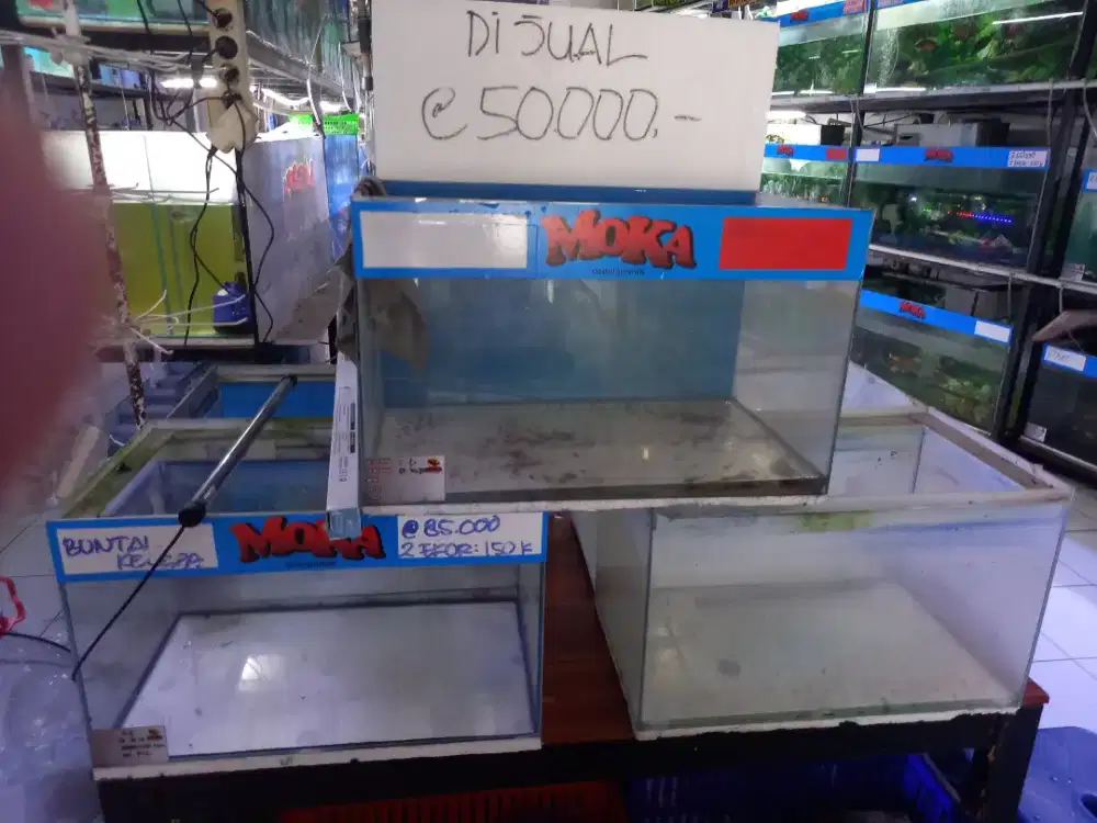 Aquarium Bekas Ukuran 50x30x30