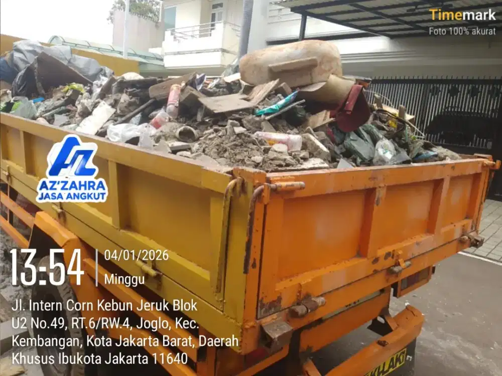 Jasa buang puing dan angkut sampah
