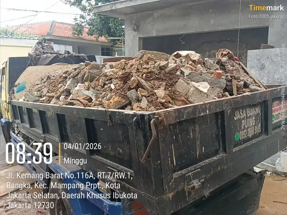 Jasa buang puing dan buang sampah