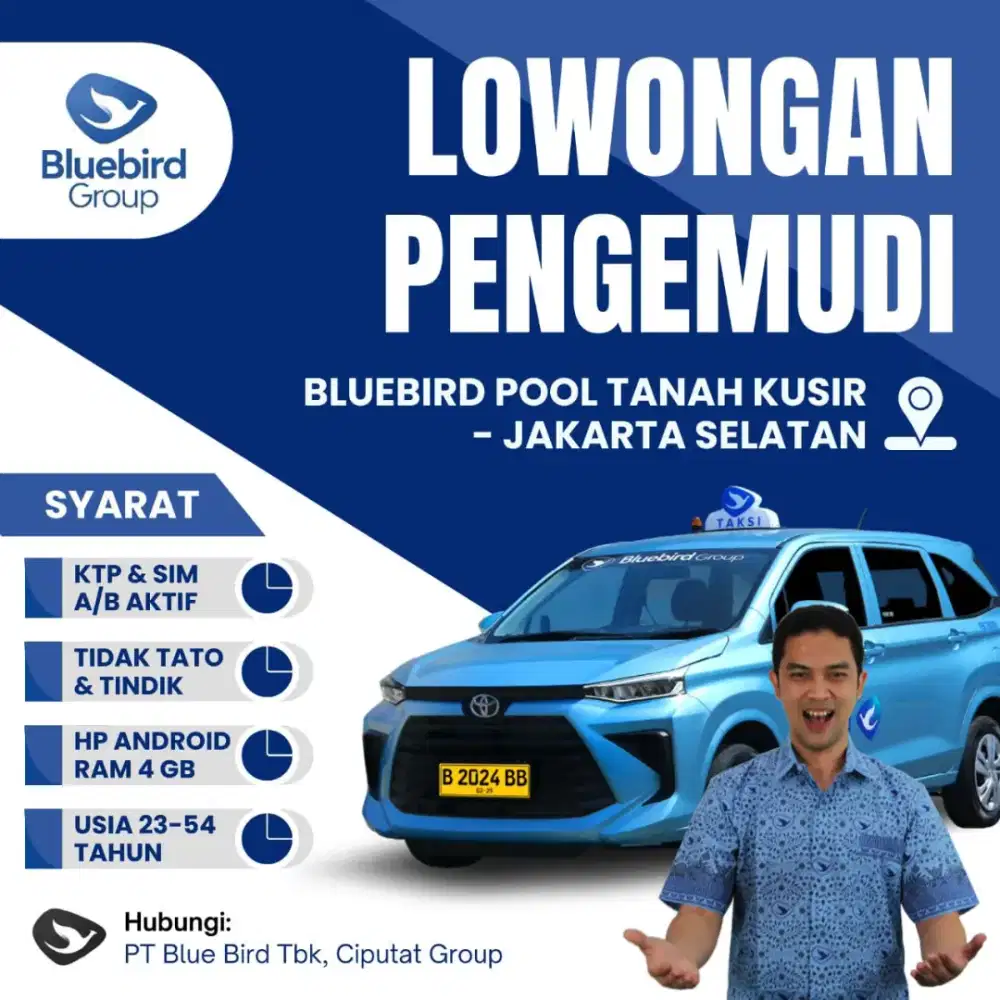 Pengemudi Taxi Bluebird