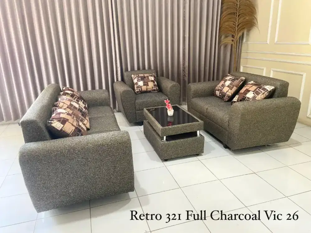 Sofa retro 321 komplit aksesoris
