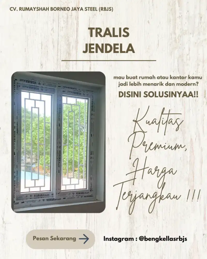 TRALIS JENDELA KUAT ANTI KARAT