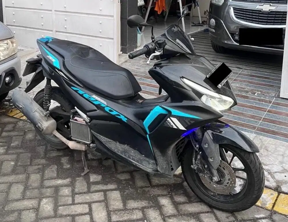 Aerox 2021 Connected Hitam Biru
