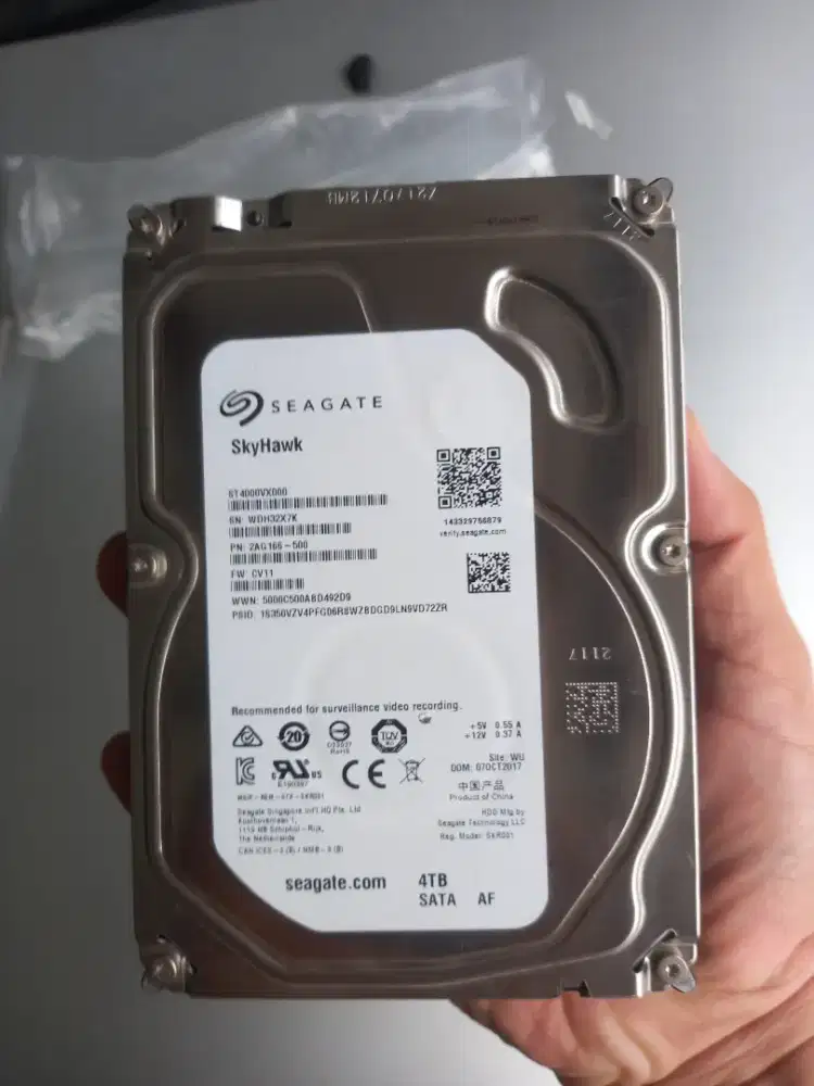 Hardisk hdd Seagate 4tb 3,5 cctv desktop komputer dvr games