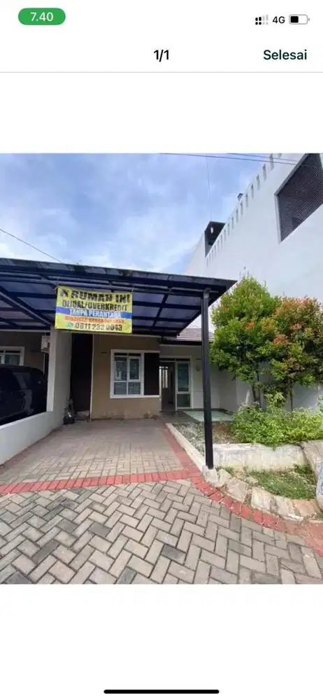 Disewakan rumah di dalam cluster