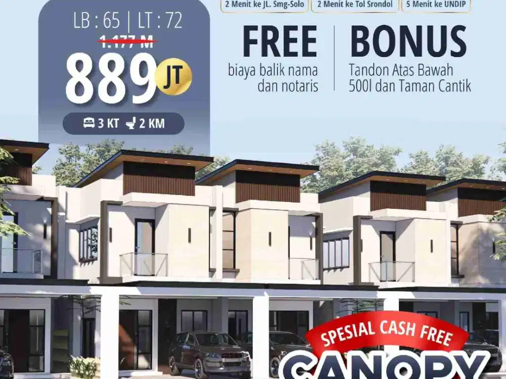 Rumah STRATEGIS SHM di Jalan Durian Banyumanik Semarang Atas