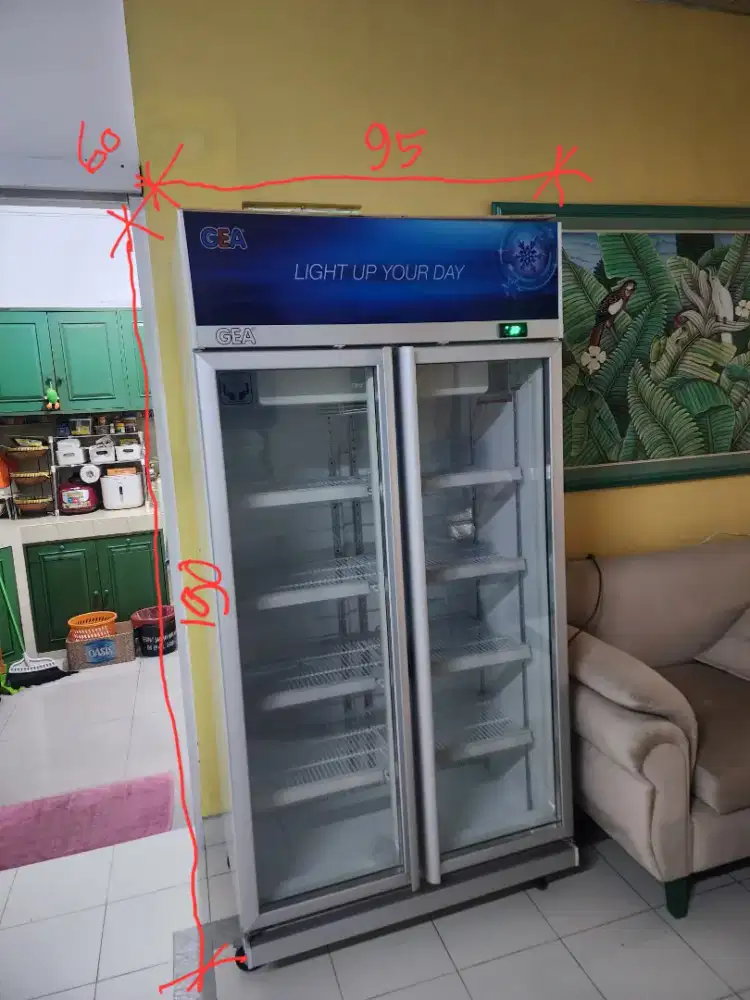 Showcase Display Coller 2 pintu, 600 ltr, GEA, EXPO-600AH (Second)
