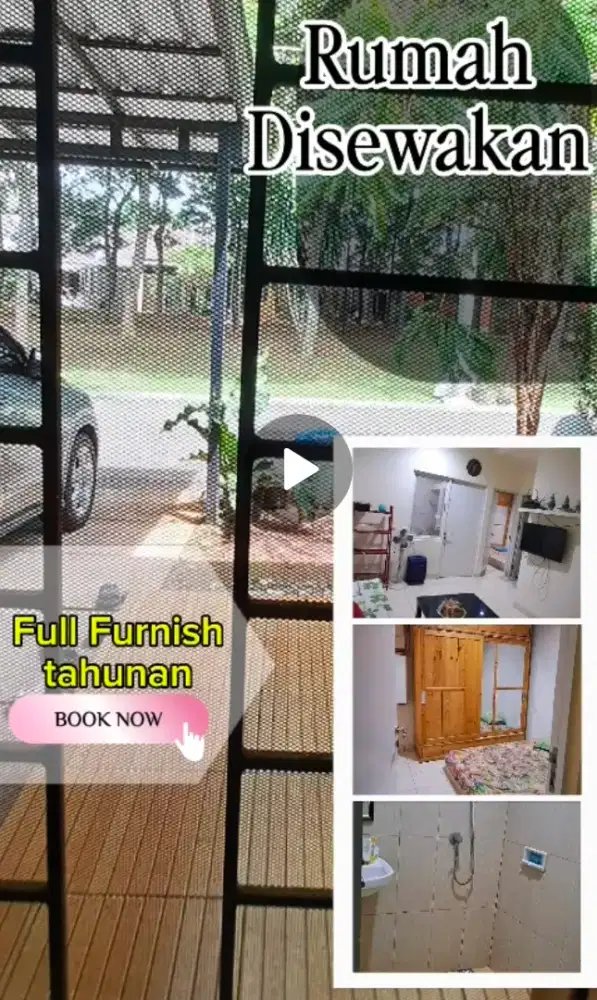 Disewakan Rumah Cluster & Furnished