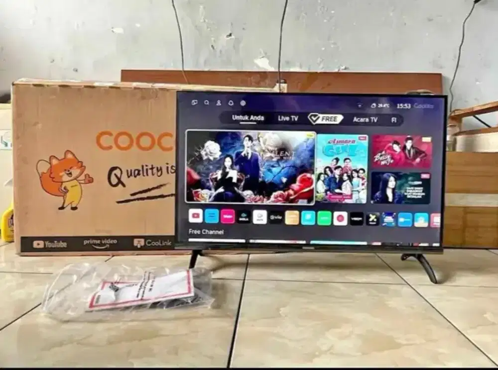 BARU BELOM PAKE, BUKAN BEKAS, HRGA 1.390 NET PAS SMARTV COOCAA 32IN.