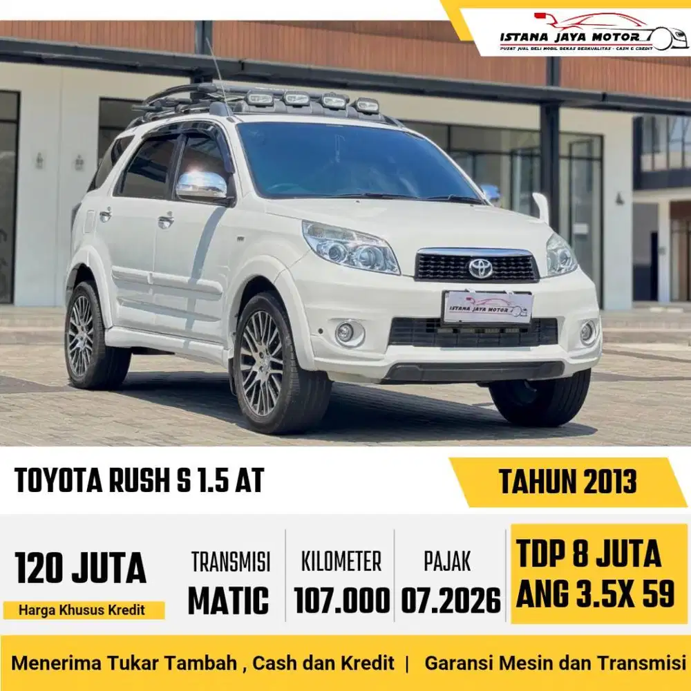 DP 8JT Toyota Rush S 1.5 AT 2013 Putih