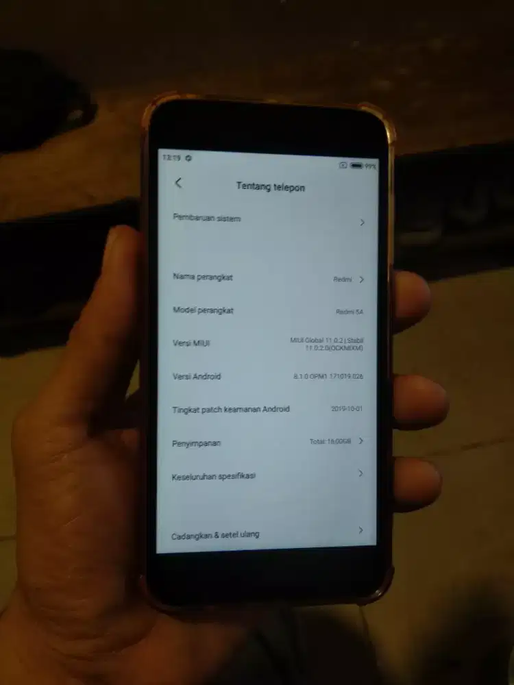 Xiaomi redmi 5a miui 11