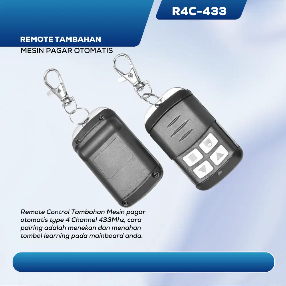 REMOTE TAMBAHAN PAGAR OTOMATIS - 4 CHANNEL