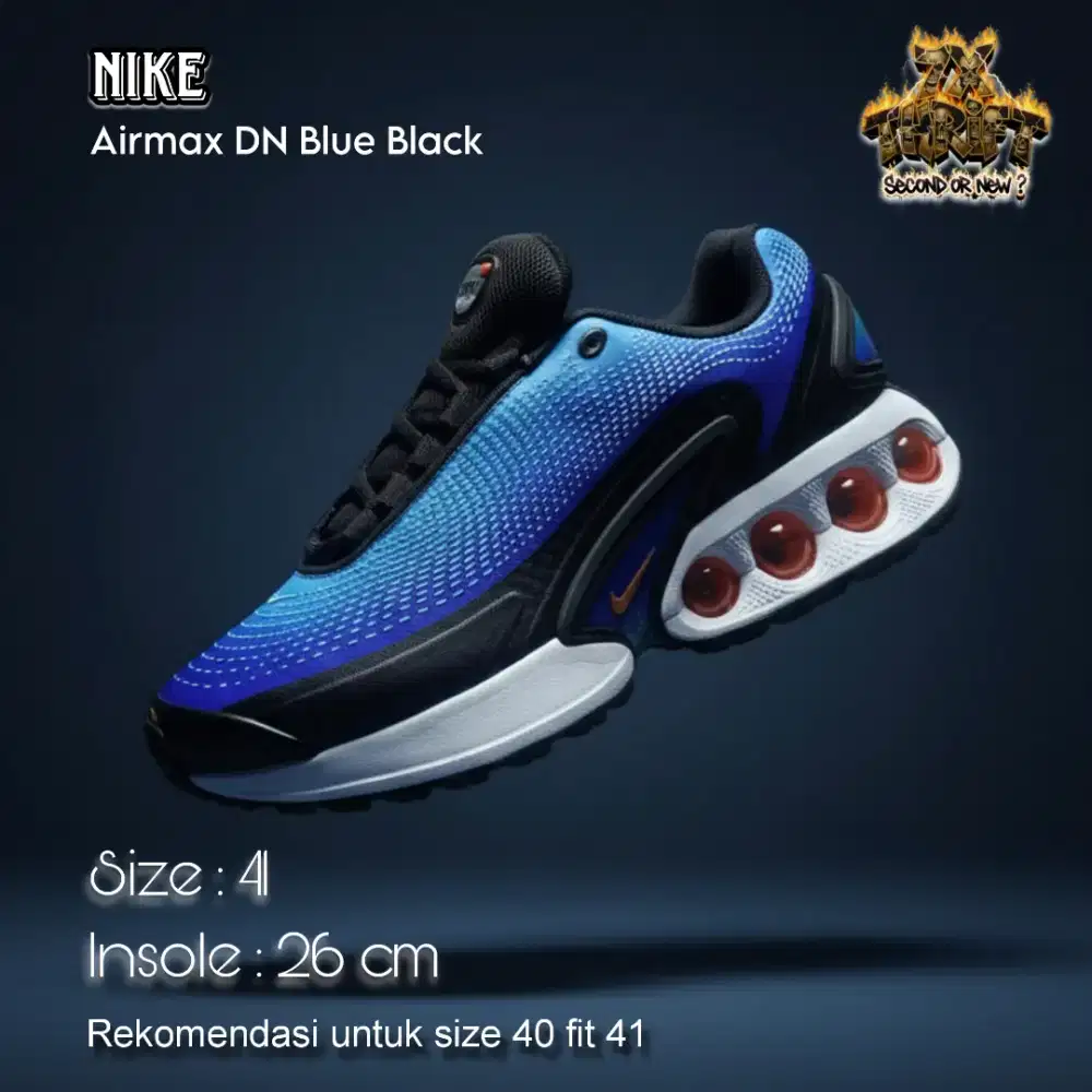 SEPATU SNEAKERS PRIA/WANITA CASUAL/SANTAI RINGAN MEWAH DN BLUE BLACK