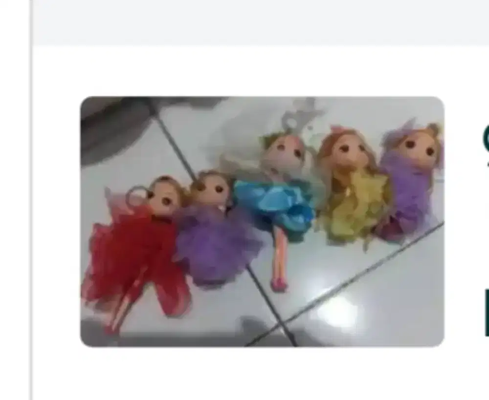 Gantungan kunci cewek satuan