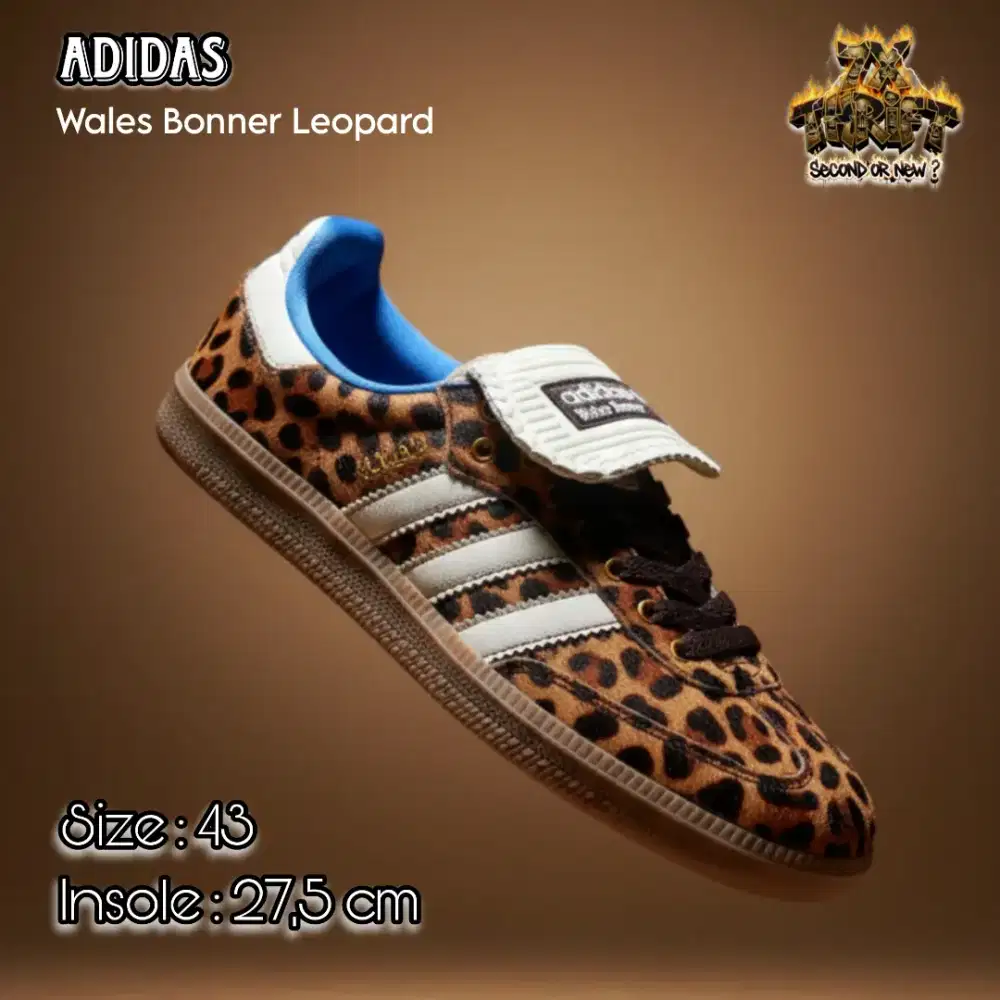 SEPATU SNEAKERS PRIA/WANITA CASUAL/SANTAI/UNIK WOLES BONNES LEOPARD