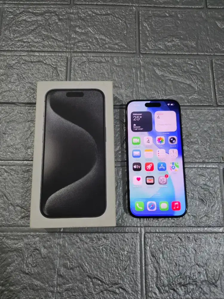 IPhone 15 Pro 128gb IBox Lengkap Mulus Normal