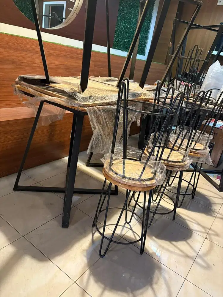 Meja kursi cafe kafe warkop