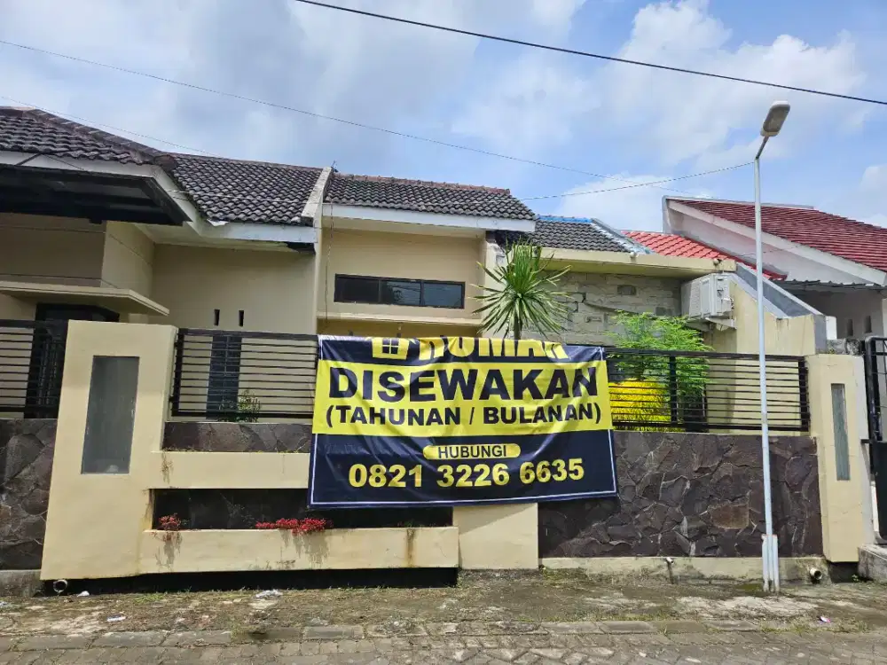 Disewakan rumah diarea perumahan bumi tegal besar