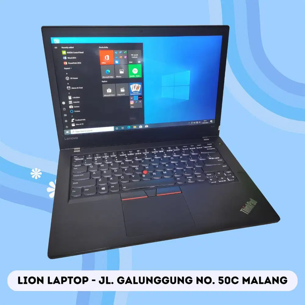 RAM 8GB SSD 256GB i5 Touchscreen Lenovo Thinkpad T470 [05|01]