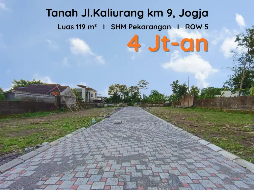 Dekat Bale Hinggil Jl.kaliurang, Tanah Cluster Premium Jogja
