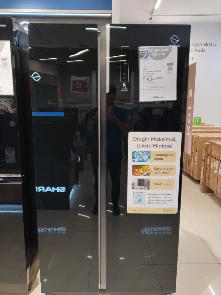 KULKAS KELS SBS 525LTR