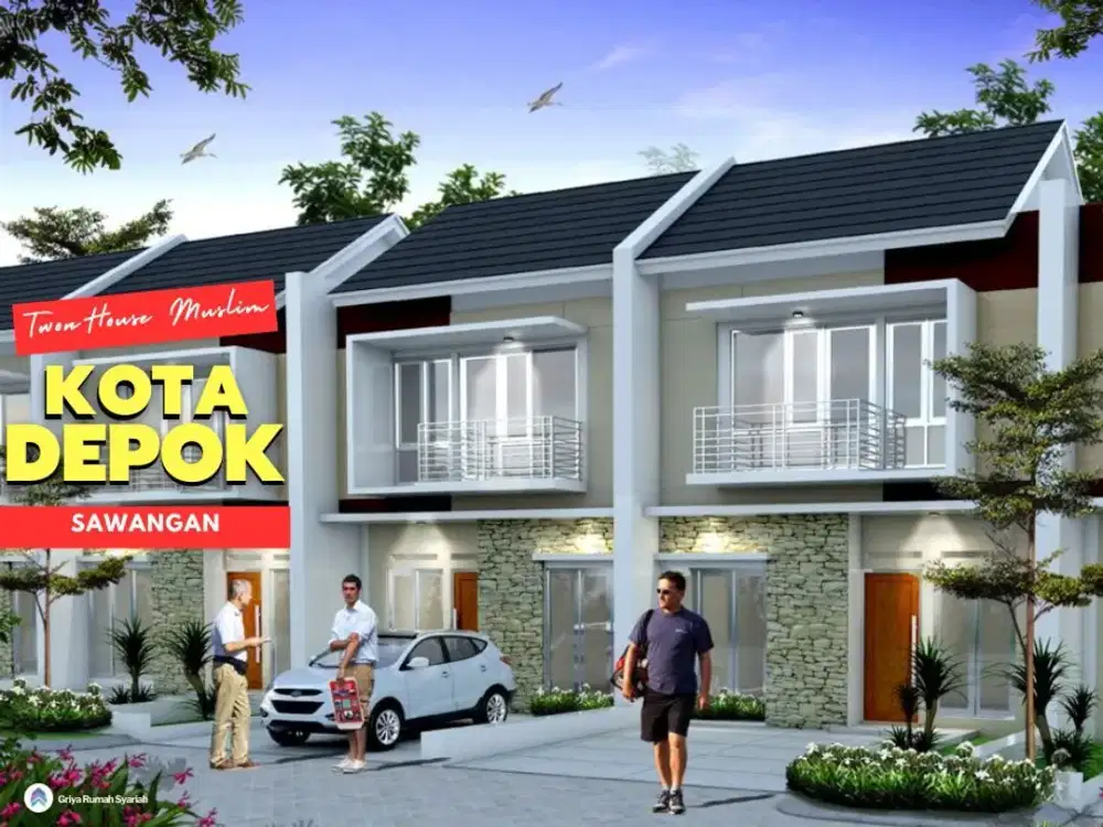 Dijual Rumah Syariah Depok Sawangan dekat Tol, MRT Lebak Bulus, Mal The park dan bebas banjir