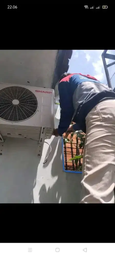 Jasa servis AC kulkas mesin cuci kompa air dll bergaransi