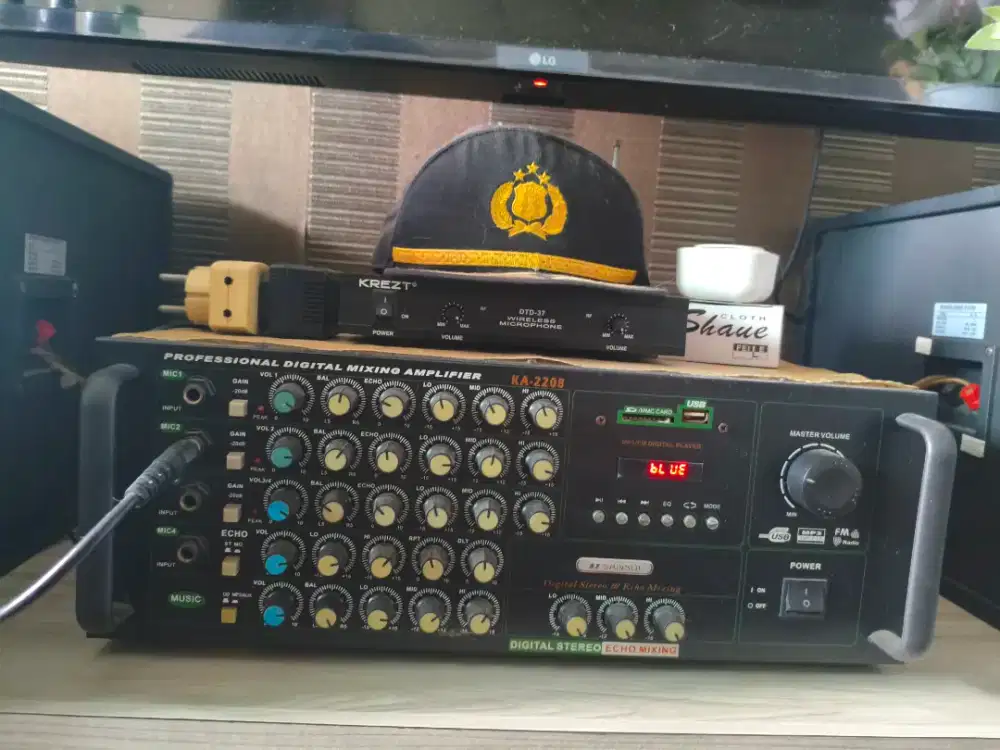 Amplifier speaker karaoke, Amplifier speaker KA-2208 SATU SET,