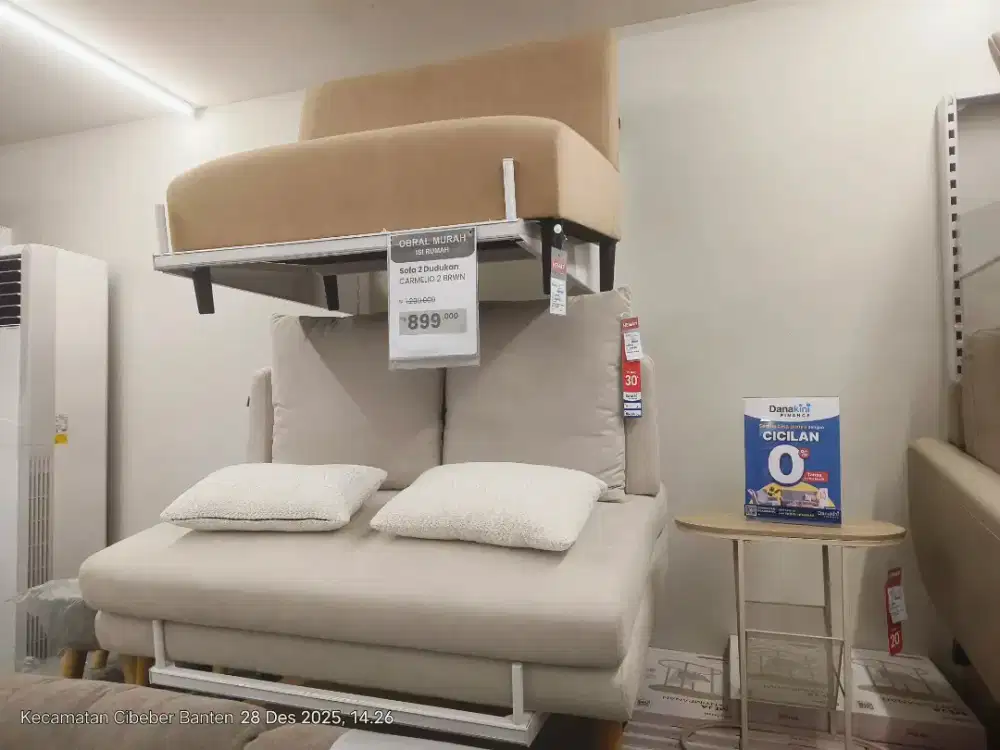 Pesta gajian SELMA CILEGON Sofa Gavin Fabric Disc up to 60%