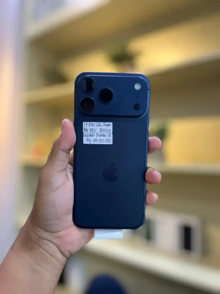 Iphone 17 Promax, Second Resmi Ibox, Memori 256Gb, Deep Blue