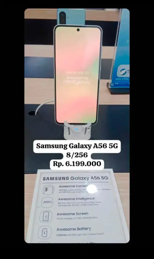 SAMSUNG A56 5G 8/256 GARANSI NASIONAL 1 TAHUN