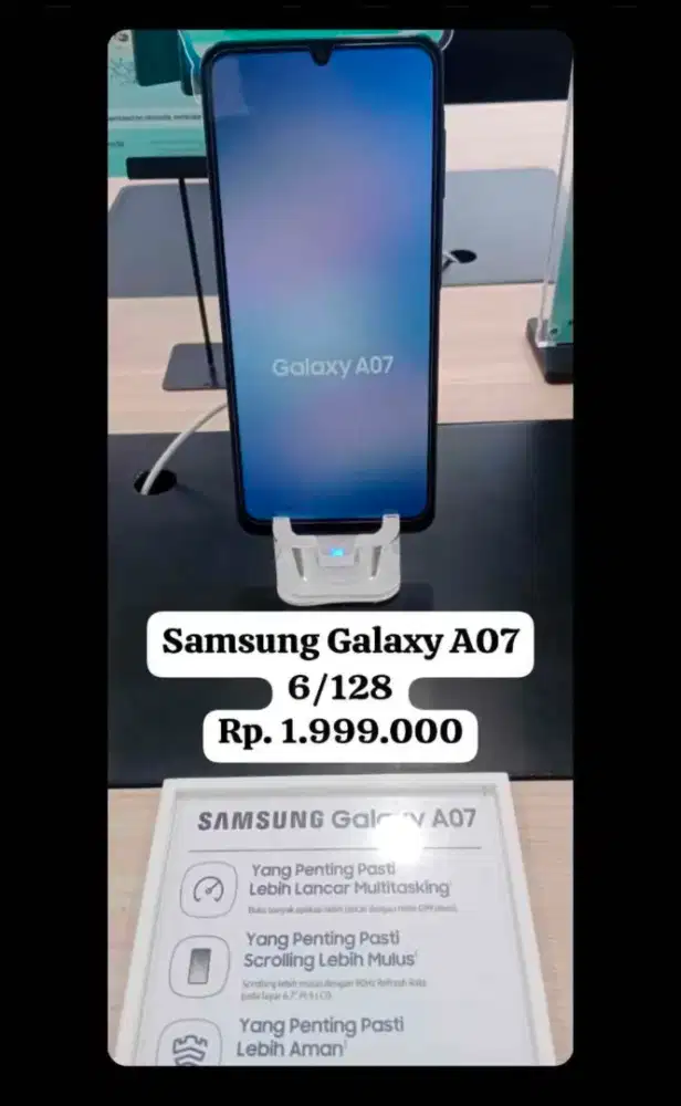SAMSUNG A07 6/128GB GARANSI RESMI