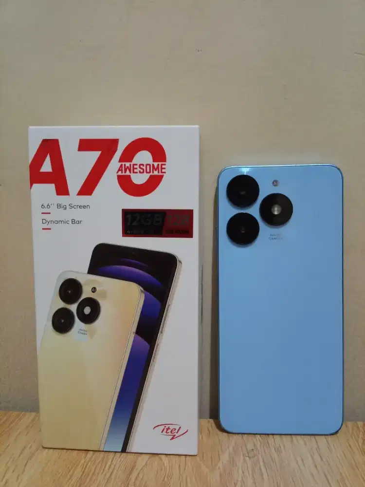 Itel a70 ram 4/128 gb mulus pisan fullset