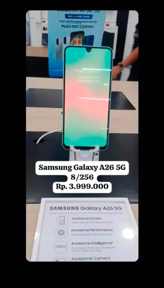 SAMSUNG GALAXY A26 5G 8/256GB, GARANSI RESMI SEIN SAMSUNG