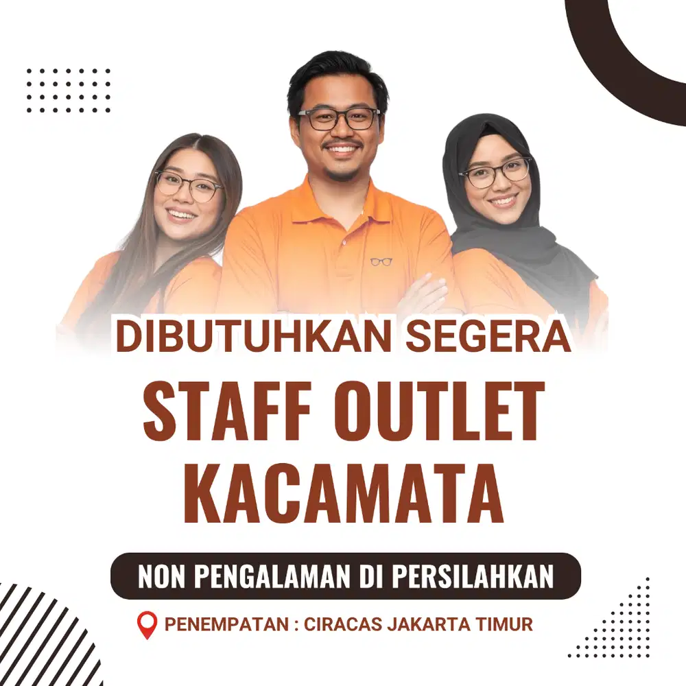 Dibuka Lowongan Staff Outlet (Khusus wanita)