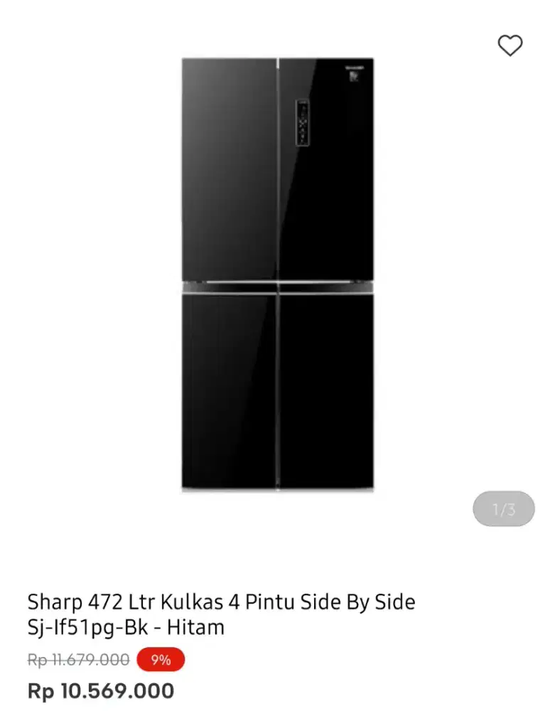 KULKAS SHARP 4 PINTU 472 LITER