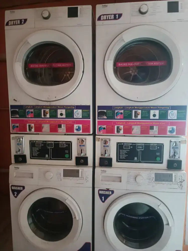 Jual mesin cuci bekas laundry
