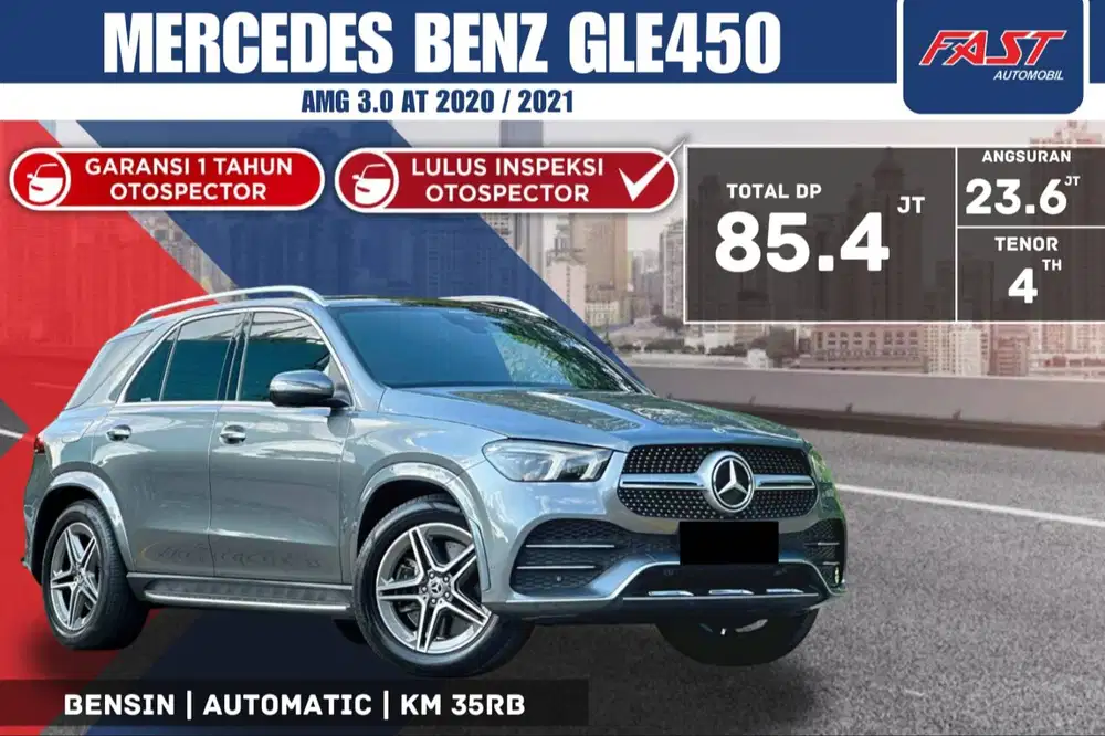 MERCEDES BENZ GLE 450 AMG 2021 / 2020 LOW KM.35RB & PAJAK PANJANG