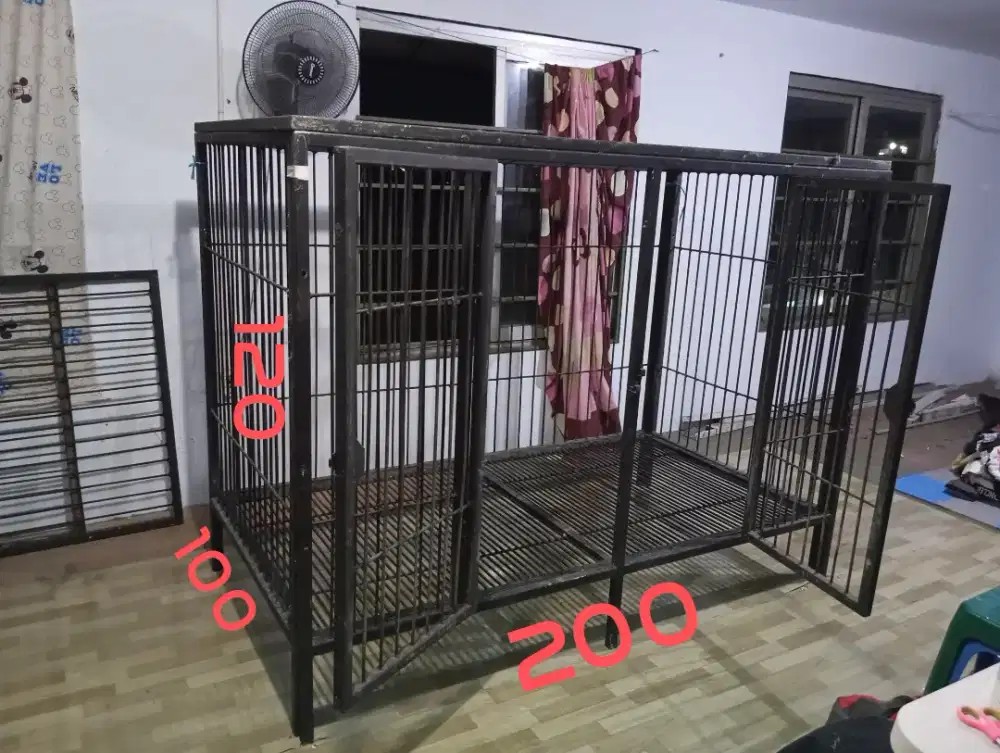 Kandang anjing knock down(bongkar pasang)