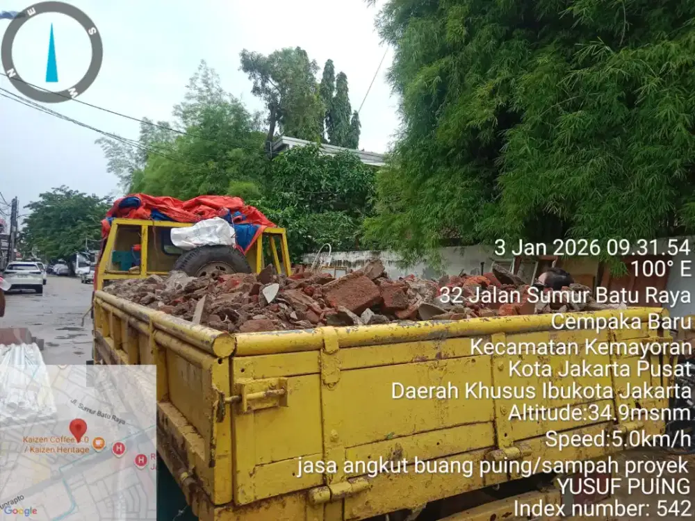 Jasa buang puing dan urugan