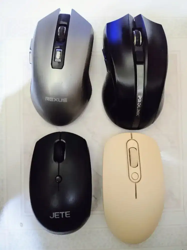 4 mouse wireless bekas murah aja