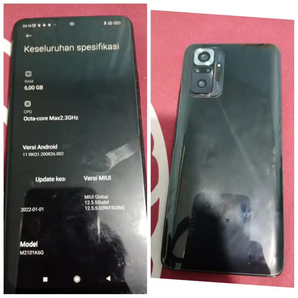 Jual hp Redmi note 10