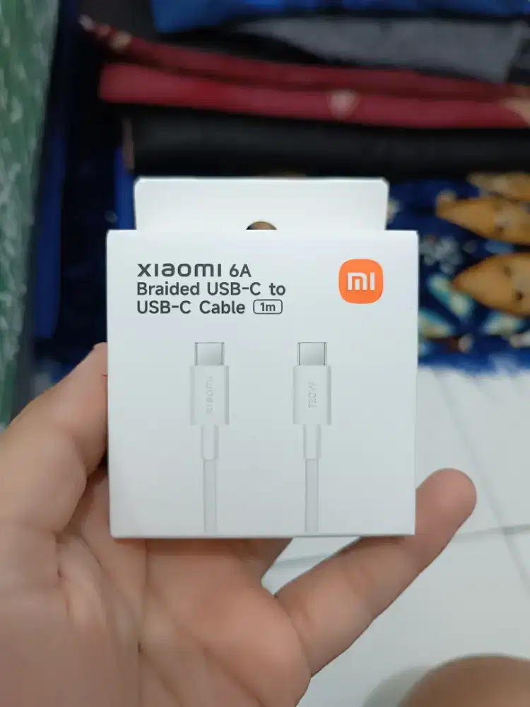 Kabel usb-c to usb-c xiaomi 6A Braided Turbo charge 1m